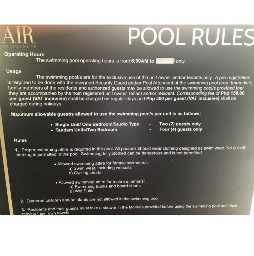 Air Residence 1Br With Balcony Free Netflix And Disney Plus Manila Exteriér fotografie